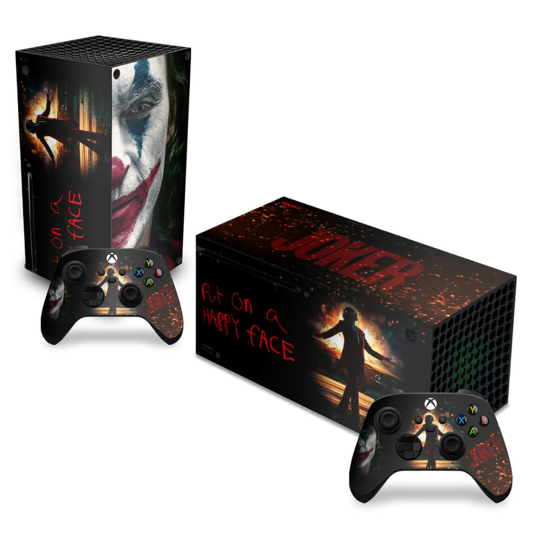 Skin Anti-Rage Xbox Series X Horizontal - Joker Filme - Pop Arte Skins