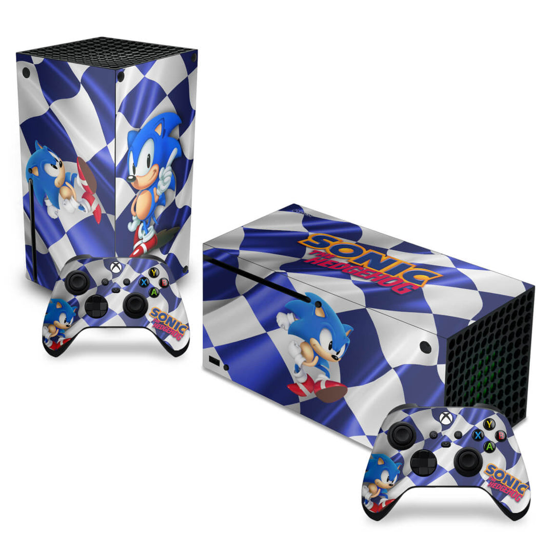 Skin Anti-Rage Xbox Series X Horizontal - Sonic - Pop Arte Skins