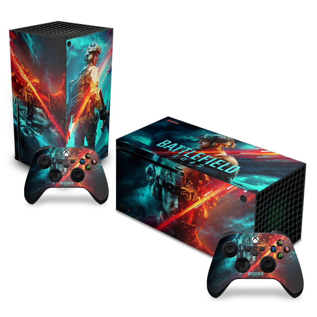 Skin Anti-Rage Xbox Series X Horizontal - Battlefield 2042 - Pop Arte Skins