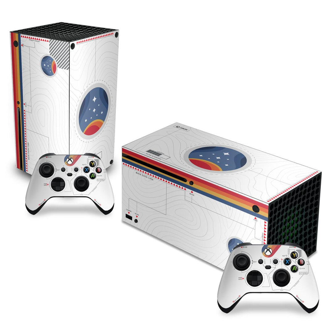 Skin Anti-Rage Xbox Series X Horizontal - Starfield Edition - Pop Arte Skins
