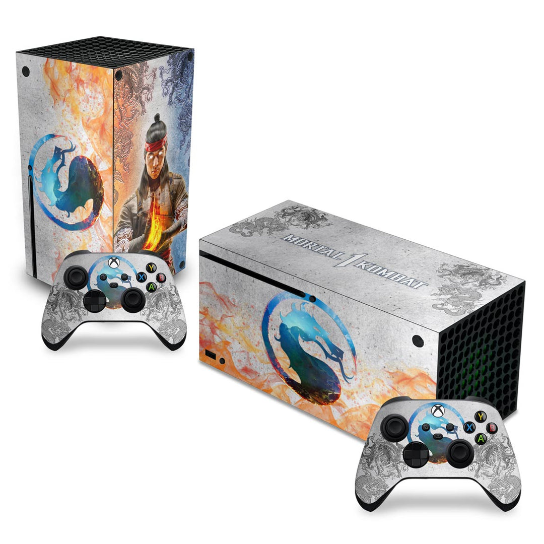 Skin Anti-Rage Xbox Series X Horizontal - Mortal Kombat 1 - Pop Arte Skins