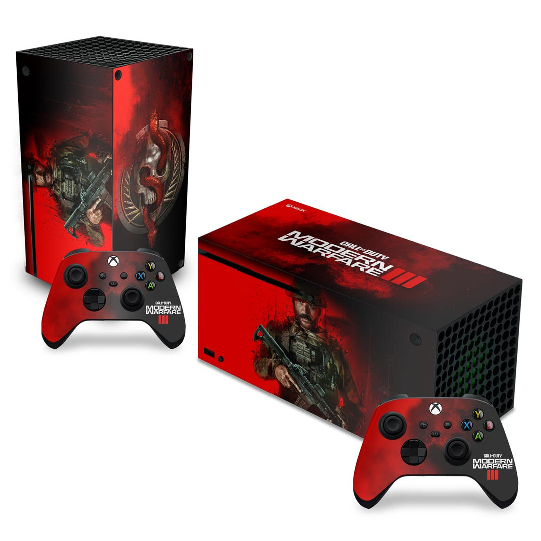 Skin Anti-Rage Xbox Series X Horizontal - Call Of Duty Modern Warfare III - Pop Arte Skins