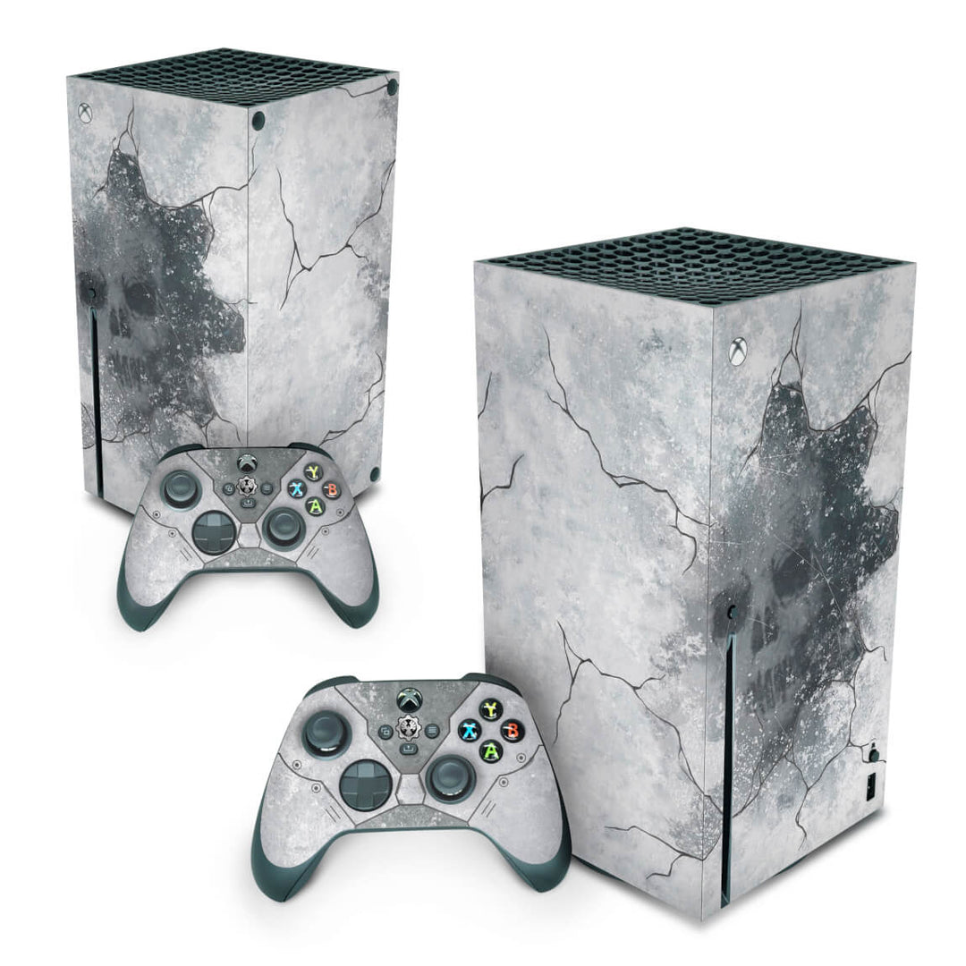 Skin Anti-Rage Xbox Series X Vertical - Gears 5 Bundle - Pop Arte Skins