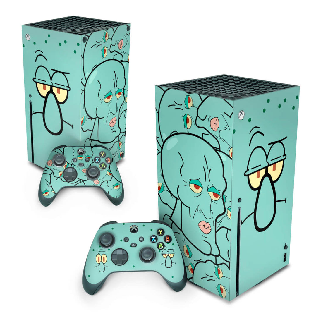 Skin Anti-Rage Xbox Series X Vertical - Lula Molusco - Pop Arte Skins