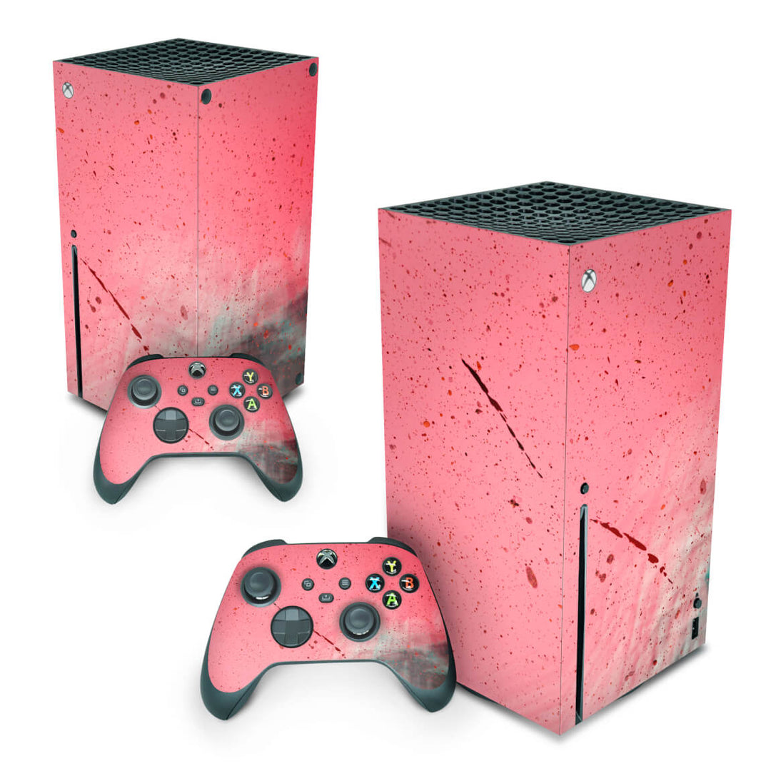 Skin Anti-Rage Xbox Series X Vertical - Abstrato #99 - Pop Arte Skins