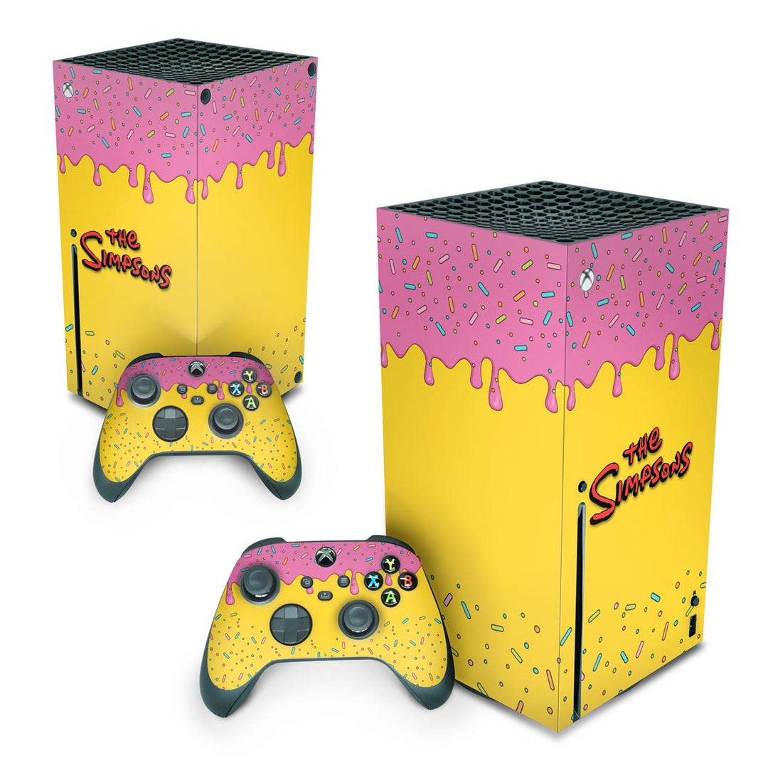 Skin Anti-Rage Xbox Series X Vertical - The Simpsons - Pop Arte Skins