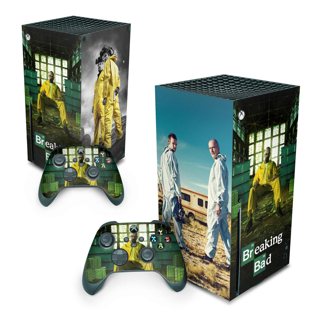 Skin Anti-Rage Xbox Series X Vertical - Breaking Bad - Pop Arte Skins