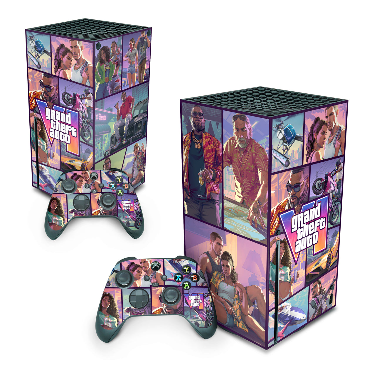 Xbox Series X Skin Anti-Rage Vertical - Modelo 205