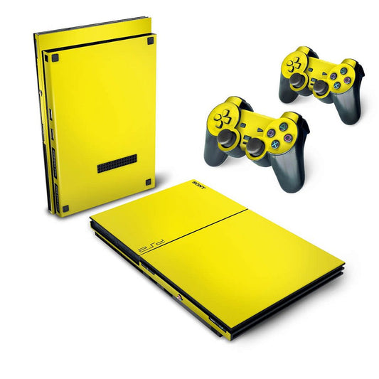 Skin Anti-Rage PS2 Slim - Amarelo