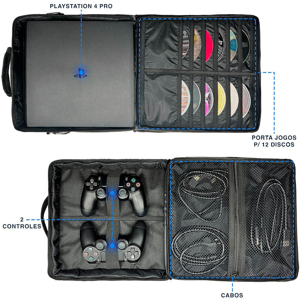 Bolsa Playstation 4 Pro Transporte PS4 Mochila Bag - Pop Arte Skins - foto 2