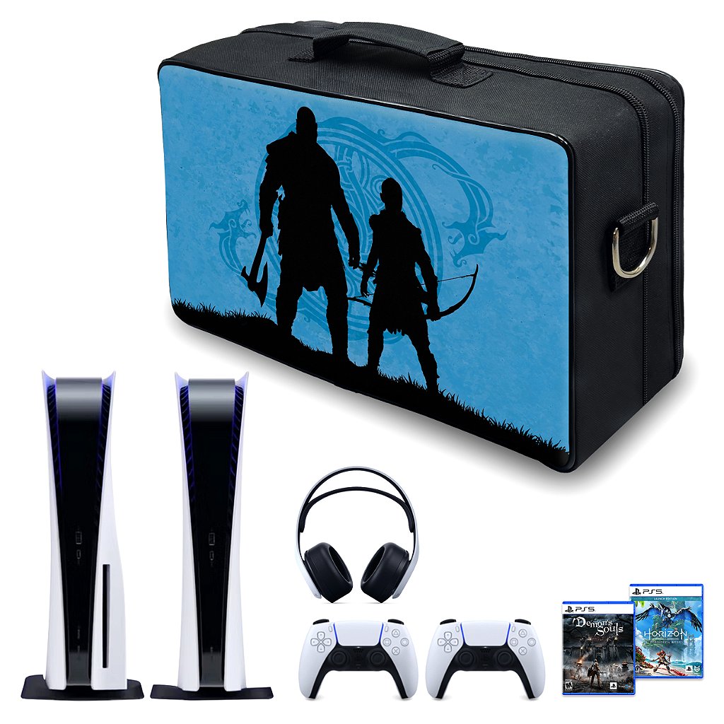 Bolsa PS5 Fat Mochila Transporte Playstation 5 Fat Bag - God of War Ragnarok Edition