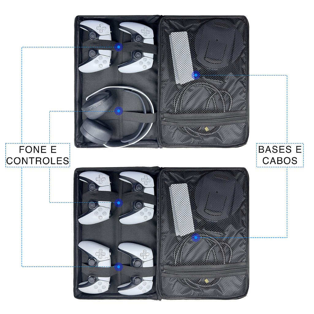 Bolsa PS5 Fat Mochila Transporte Playstation 5 Fat Bag - Spider-Man Homem Aranha 2 Edition - Pop Arte Skins - foto 3