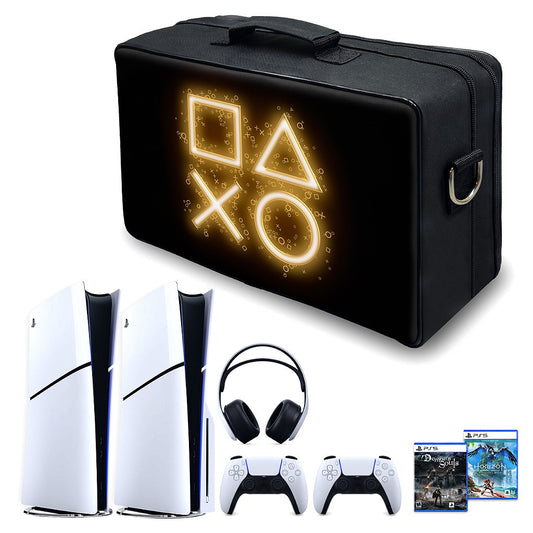 Bolsa Ps5 Slim Mochila Transporte Playstation 5 Slim Bag - Days Of Play Edição Limitada