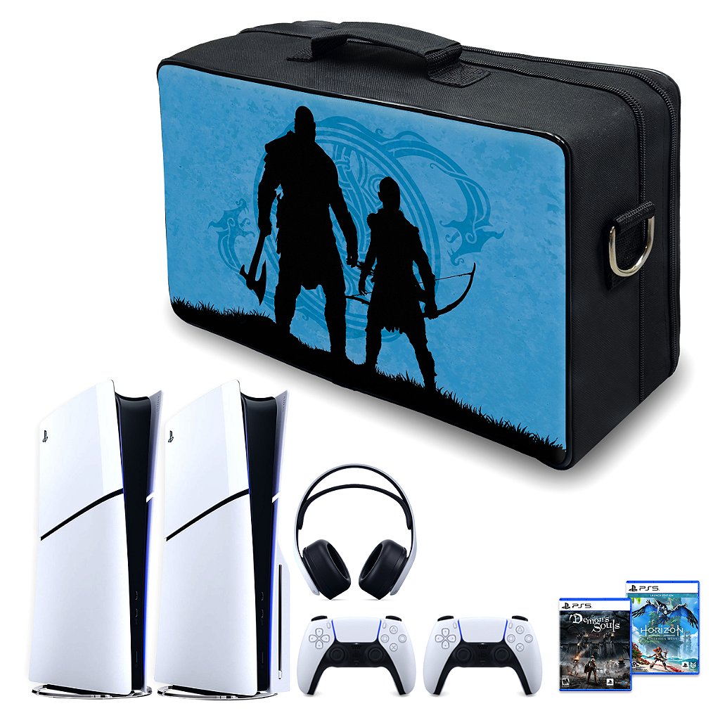 Bolsa Ps5 Slim Mochila Transporte Playstation 5 Slim Bag - God of War Ragnarok Edition