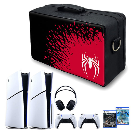 Bolsa Ps5 Slim Mochila Transporte Playstation 5 Slim Bag - Spider-Man Homem Aranha 2 Edition