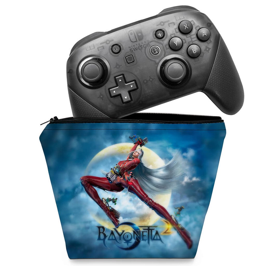 Capa Case Nintendo Switch Pro Controle - Bayonetta 2