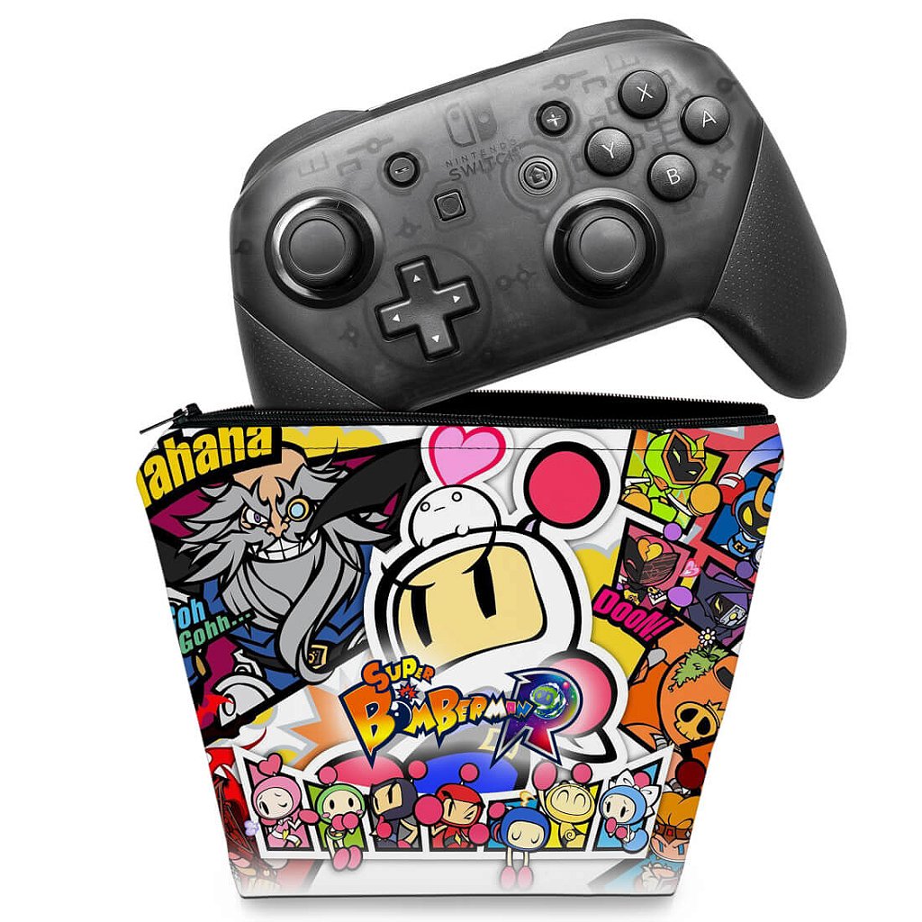 Capa Case Nintendo Switch Pro Controle - Bomberman
