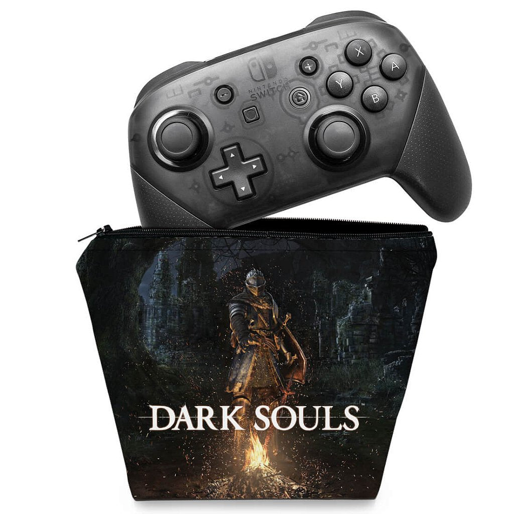 Capa Case Nintendo Switch Pro Controle - Dark Souls Remastered