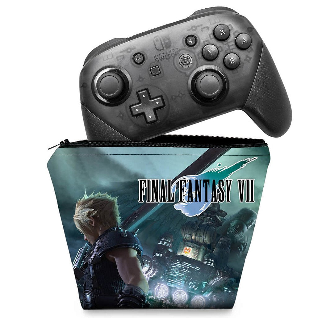Capa Case Nintendo Switch Pro Controle - Final Fantasy Vii: Remake