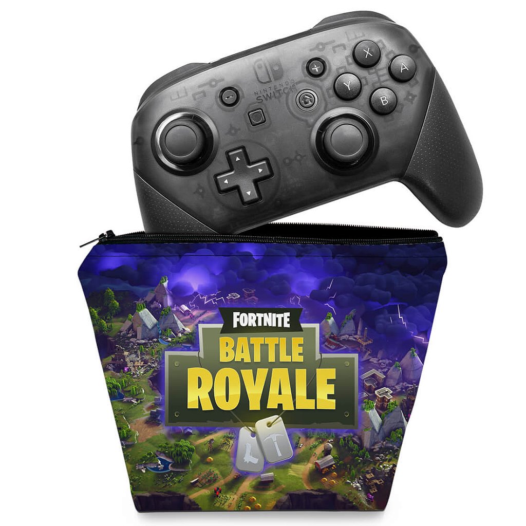 Capa Case Nintendo Switch Pro Controle - Fortnite