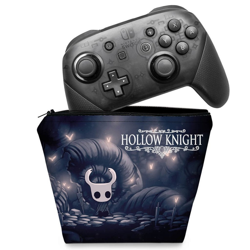 Capa Case Nintendo Switch Pro Controle - Hollow Knight