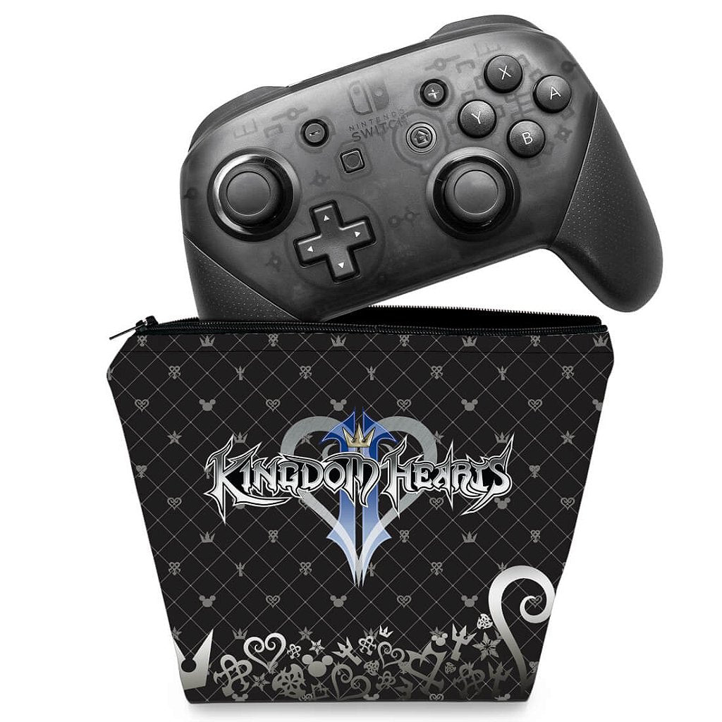 Capa Case Nintendo Switch Pro Controle - Kingdom Hearts 3