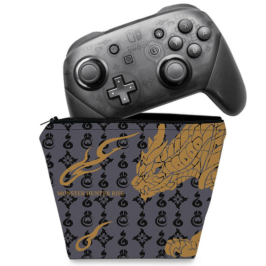 Capa Case Nintendo Switch Pro Controle - Monster Hunter Rise