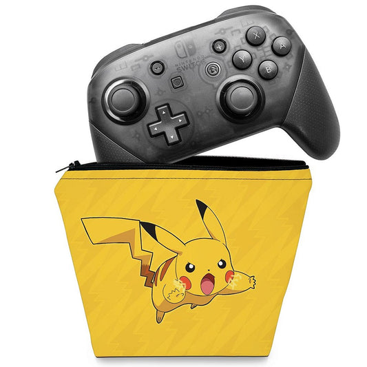 Capa Case Nintendo Switch Pro Controle - Pikachu Pokemon