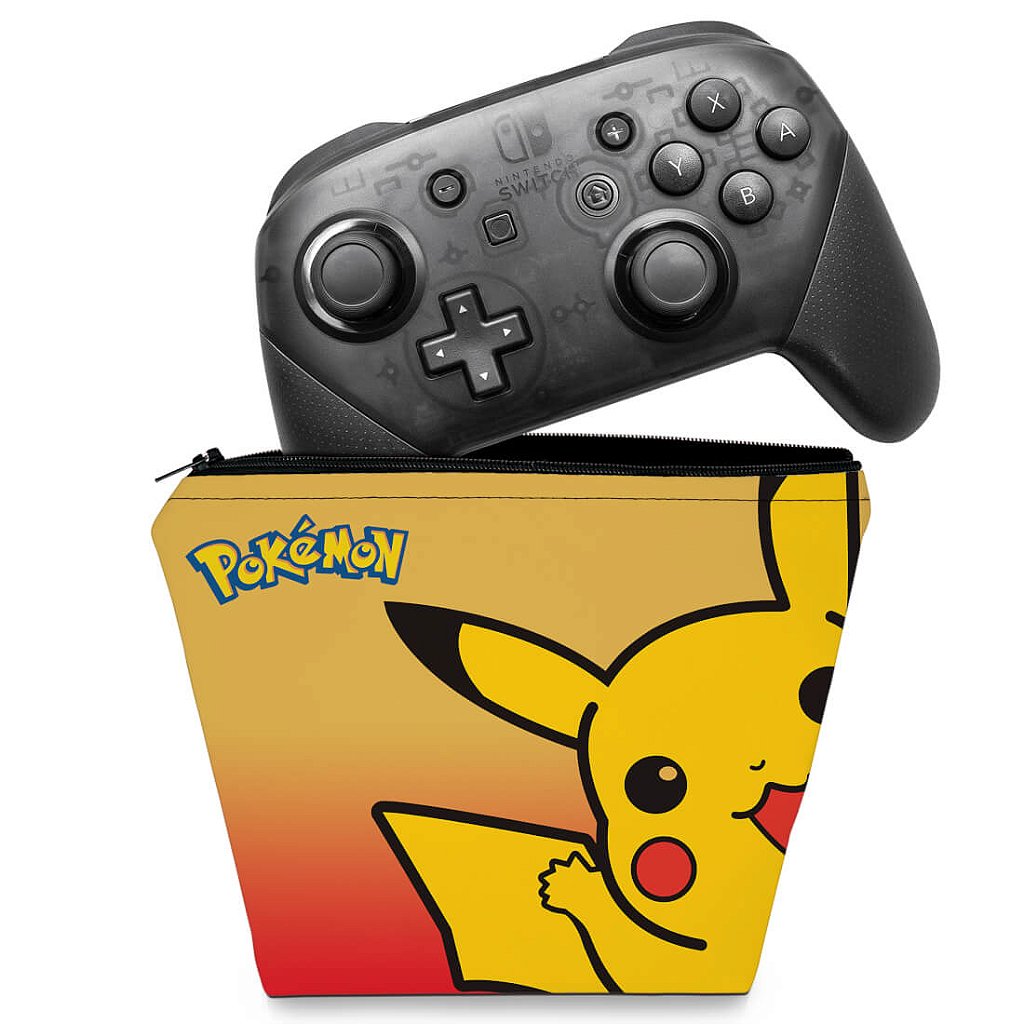 Capa Case Nintendo Switch Pro Controle - Pokémon: Pikachu