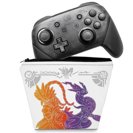 Capa Case Nintendo Switch Pro Controle - Pokémon Scarlet e Violet