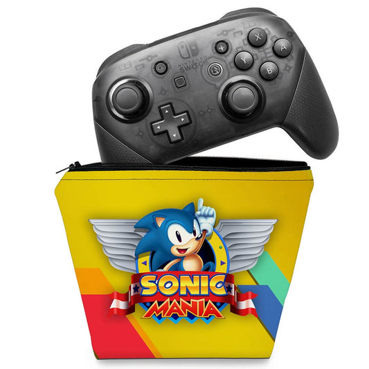 Capa Case Nintendo Switch Pro Controle - Sonic Mania