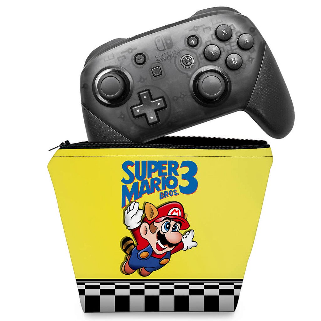 Capa Case Nintendo Switch Pro Controle - Super Mario Bros 3