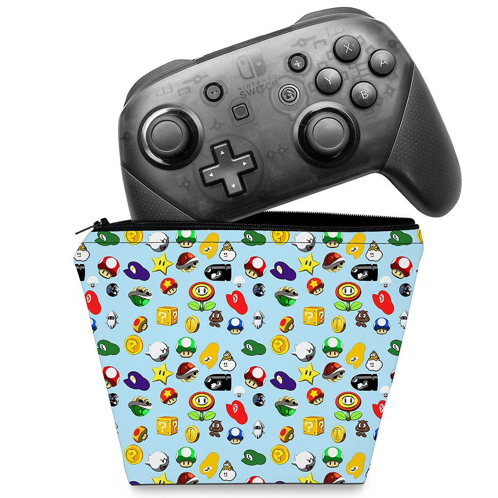Capa Case Nintendo Switch Pro Controle - Super Mario