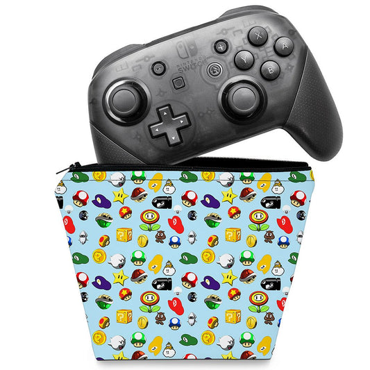 Capa Case Nintendo Switch Pro Controle - Super Mario