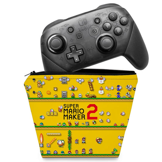 Capa Case Nintendo Switch Pro Controle - Super Mario Maker 2