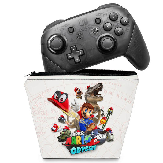 Capa Case Nintendo Switch Pro Controle - Super Mario Odyssey