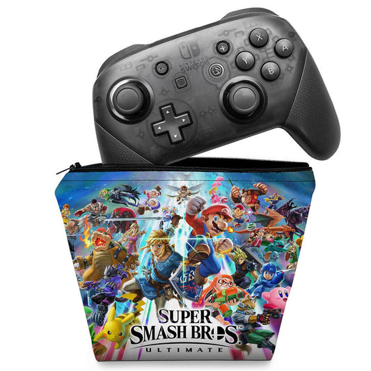 Capa Case Nintendo Switch Pro Controle - Super Smash Bros. Ultimate