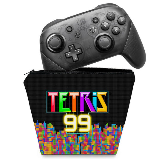 Capa Case Nintendo Switch Pro Controle - Tetris 99