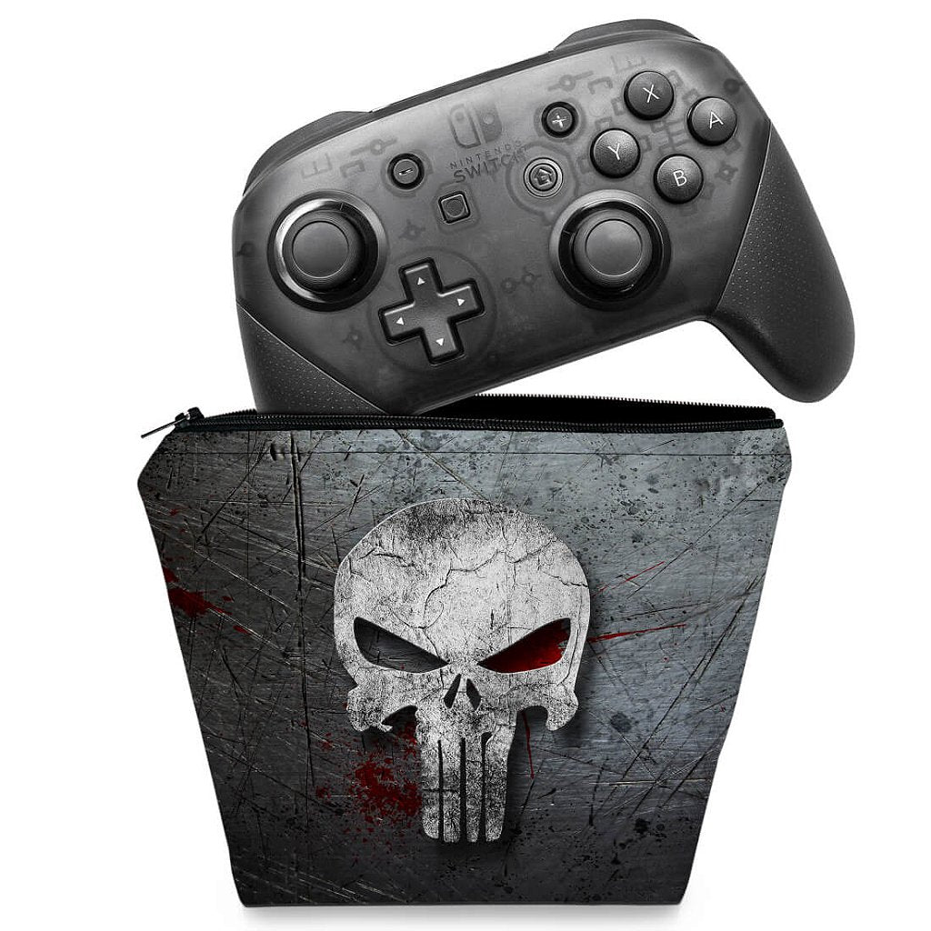 Capa Case Nintendo Switch Pro Controle - The Punisher Justiceiro