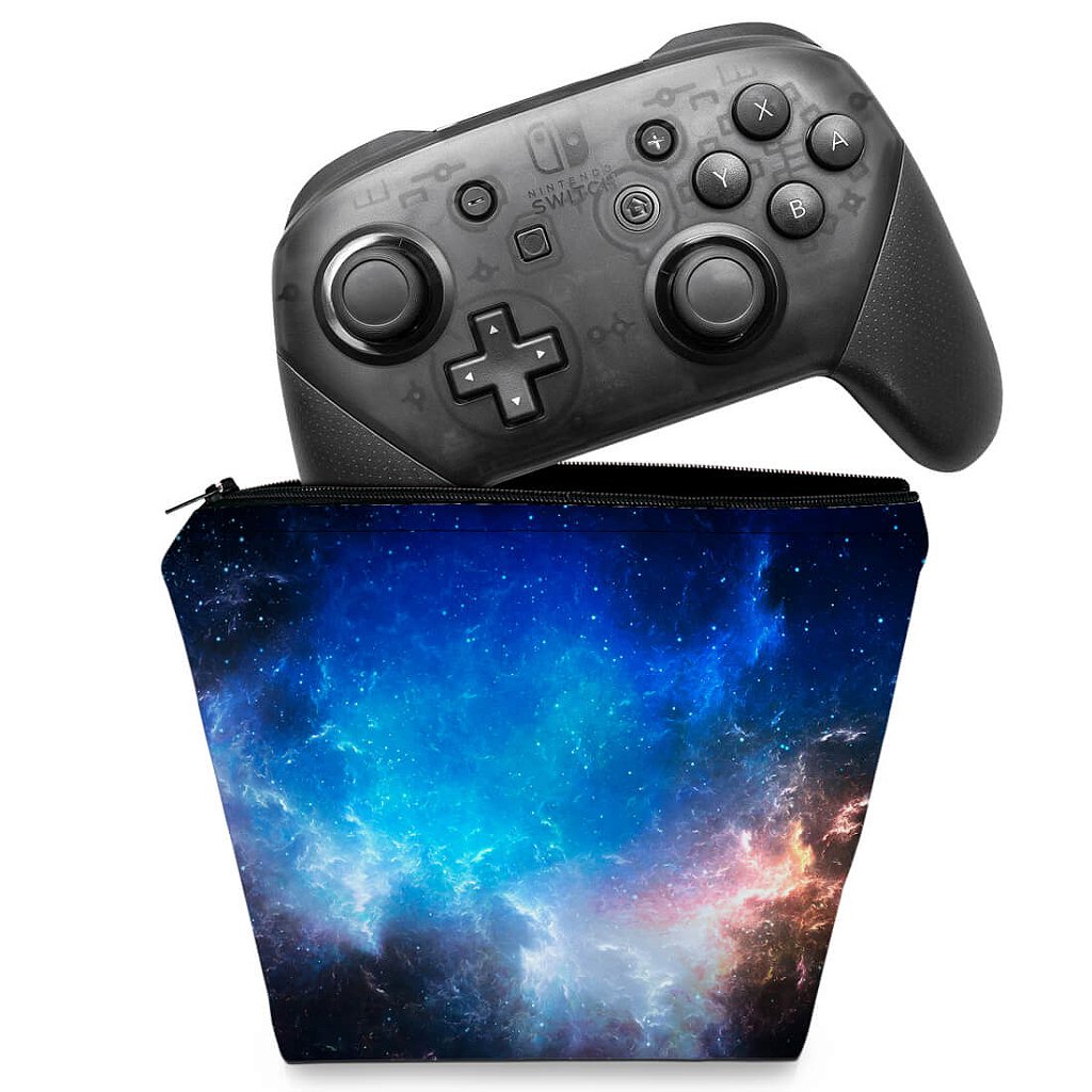 Capa Case Nintendo Switch Pro Controle - Universo Cosmos