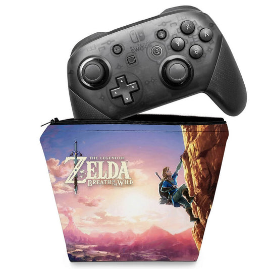 Capa Case Nintendo Switch Pro Controle - Zelda Breath Of The Wild