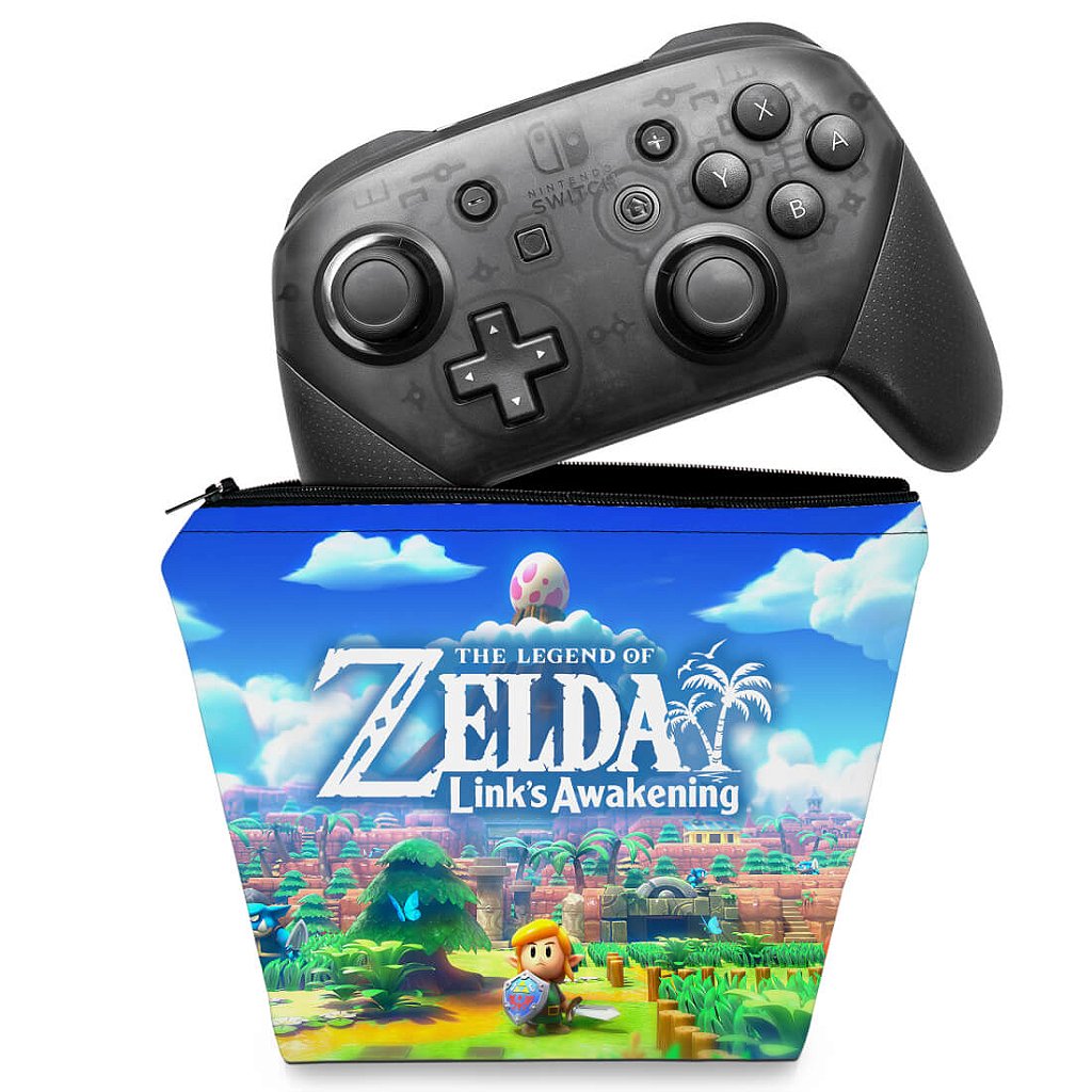 Capa Case Nintendo Switch Pro Controle - Zelda Link's Awakening