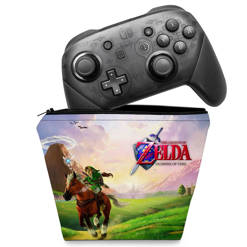 Capa Case Nintendo Switch Pro Controle - Zelda Ocarina Of Time