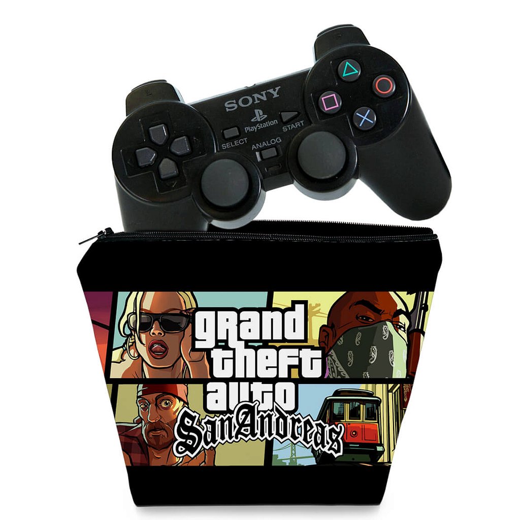 Capa Case PS2 Controle - GTA San Andreas