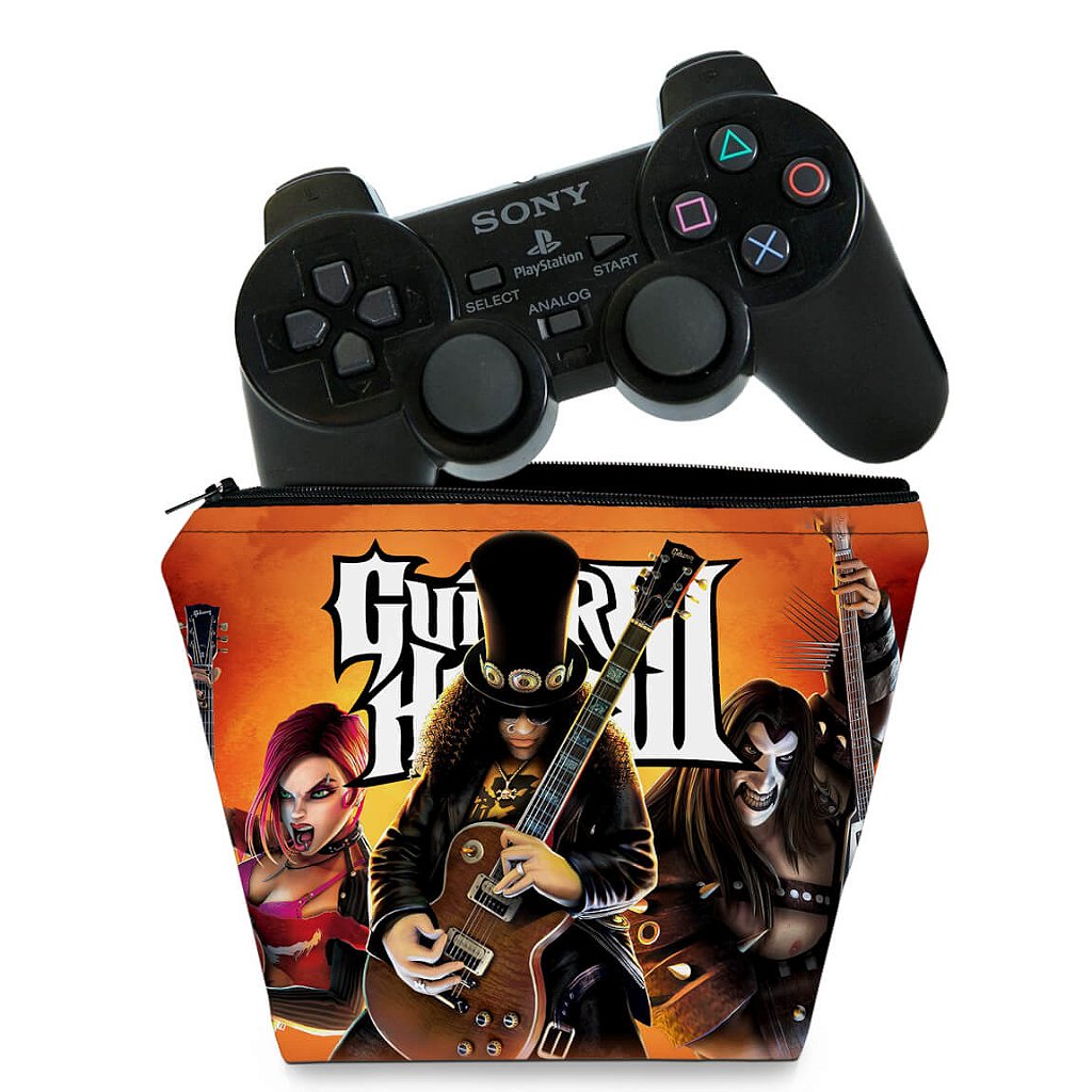 Capa Case PS2 Controle - Guitar Hero III 3