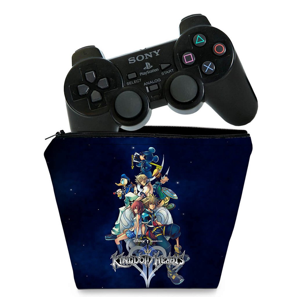 Capa Case PS2 Controle - Kingdom Hearts II 2