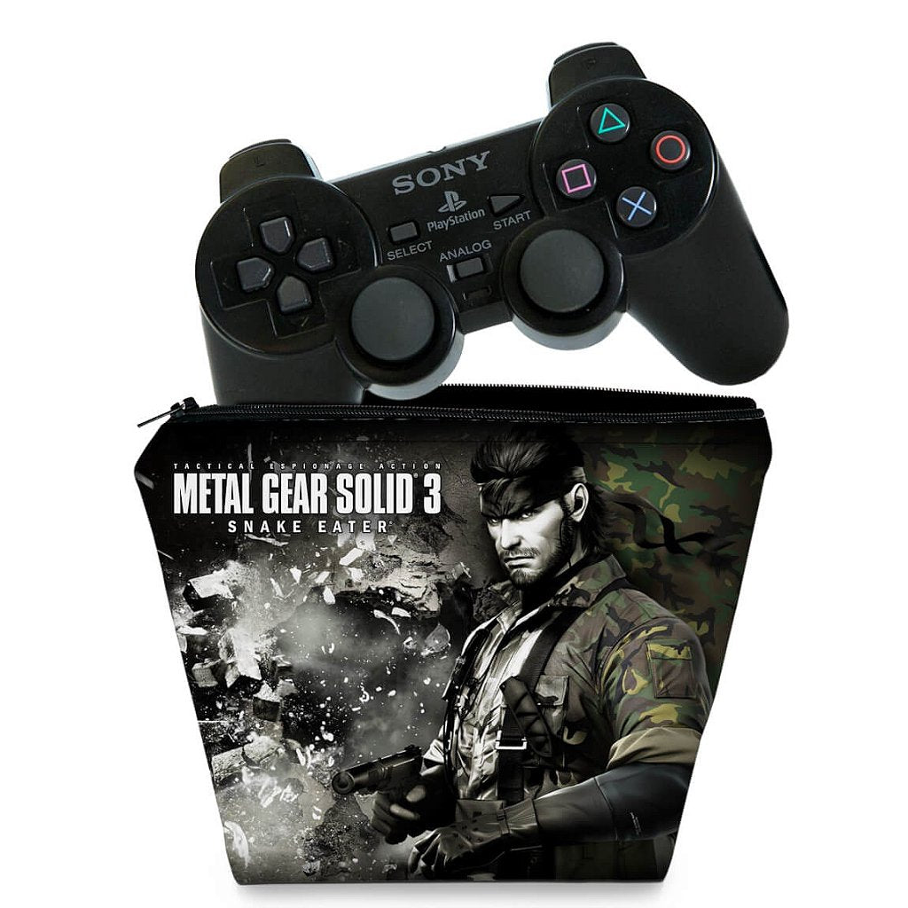 Capa Case PS2 Controle - Metal Gear Solid 3