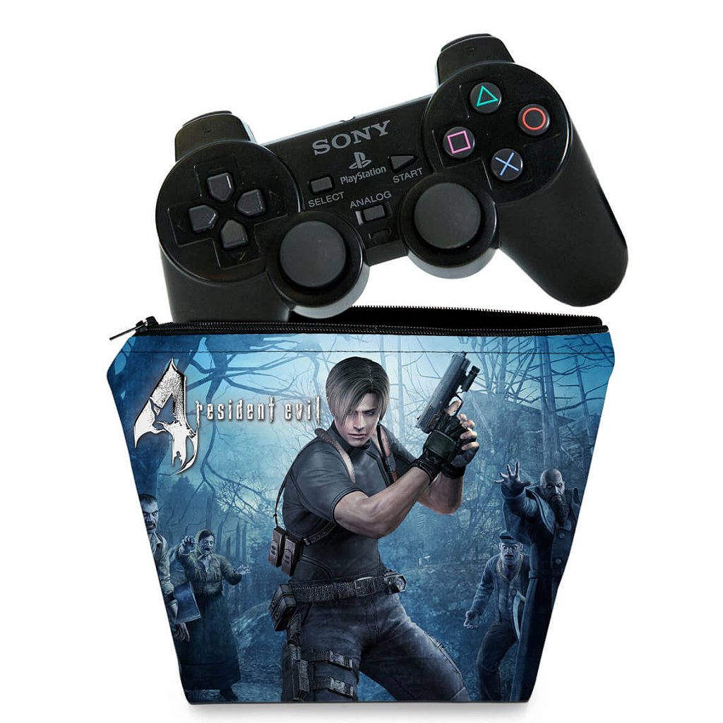 Capa Case PS2 Controle - Resident Evil 4