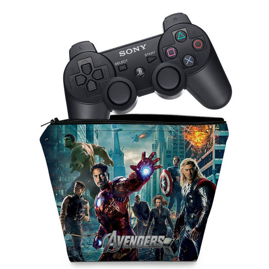 Capa Case PS3 Controle - Avengers Vingadores