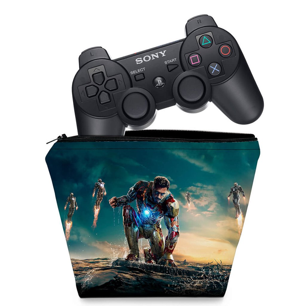 Capa Case PS3 Controle - Homem De Ferro